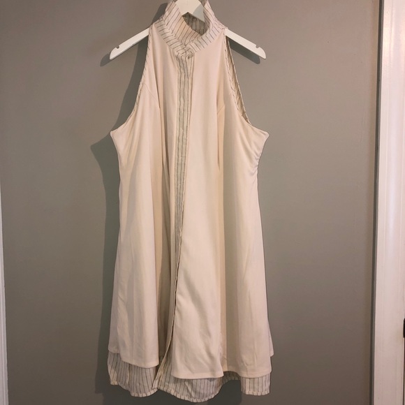 Torrid Linen Pinstriped Shirt Dress EUC - Picture 4 of 8